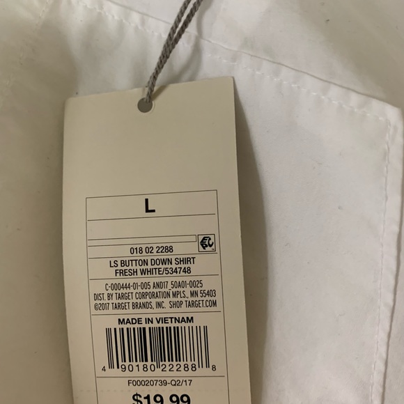 A New Day (Target) Fresh White LS ButtonDown Shirt - Picture 5 of 7